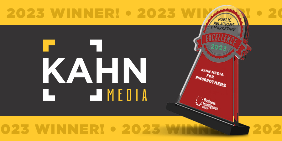 KAHN MEDIA HONORED WITH PUBLIC RELATIONS & MARKETING EXCELLENCE AWARD